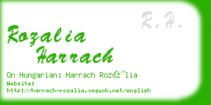 rozalia harrach business card